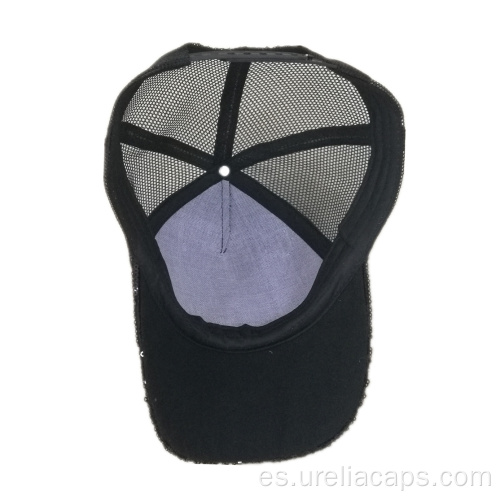 Gorra de béisbol de malla lavada